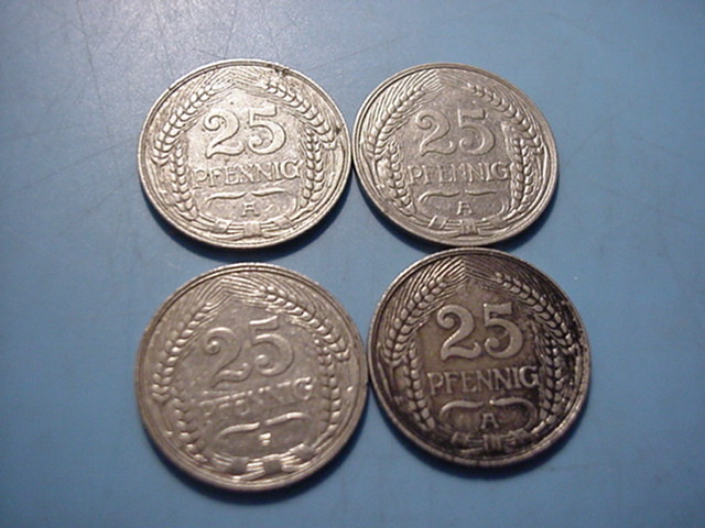 Kaiserreich 25 Pfennig 1909-1912