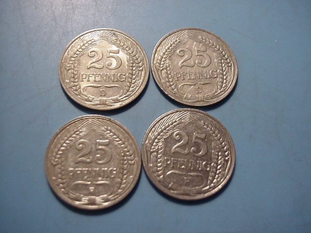Kaiserreich 25 Pfennig 1909-1912