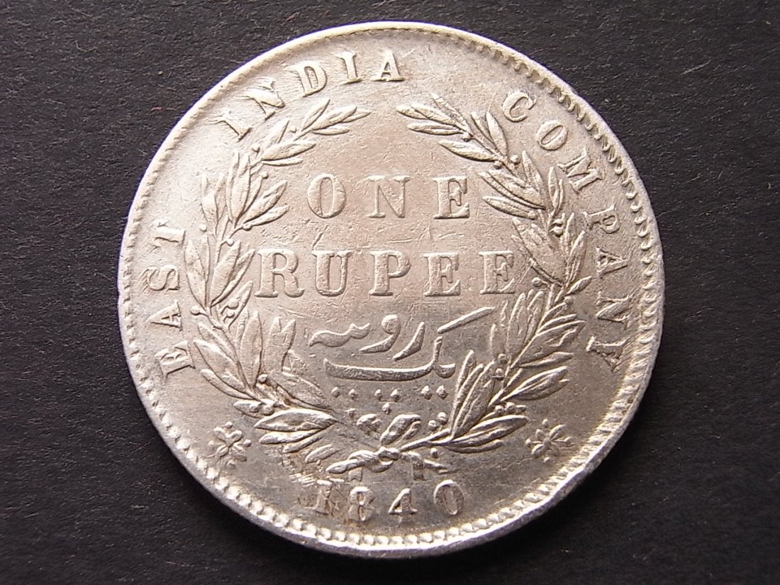  Indien 1 Rupie 1840 ss+   