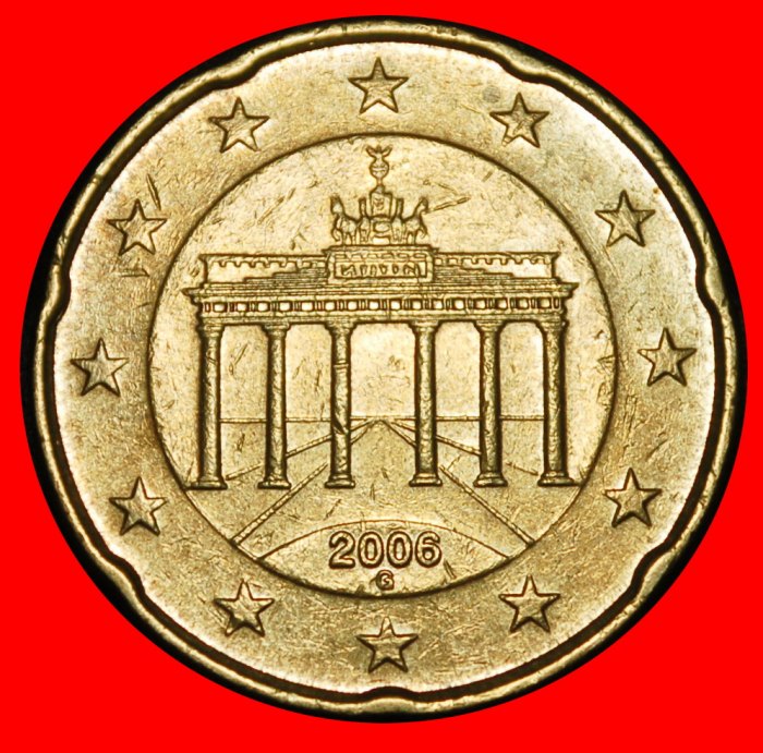 Ⰿ NORDIC GOLD (2002-2007): GERMANY ★ 20 EURO CENTS 2006G SPANISH ROSE! BADEN★LOW START ★ NO RESERVE!