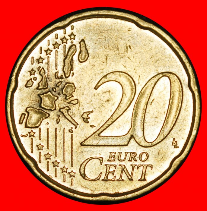  Ⰿ NORDIC GOLD (2002-2007): GERMANY ★ 20 EURO CENTS 2006G SPANISH ROSE! BADEN★LOW START ★ NO RESERVE!   