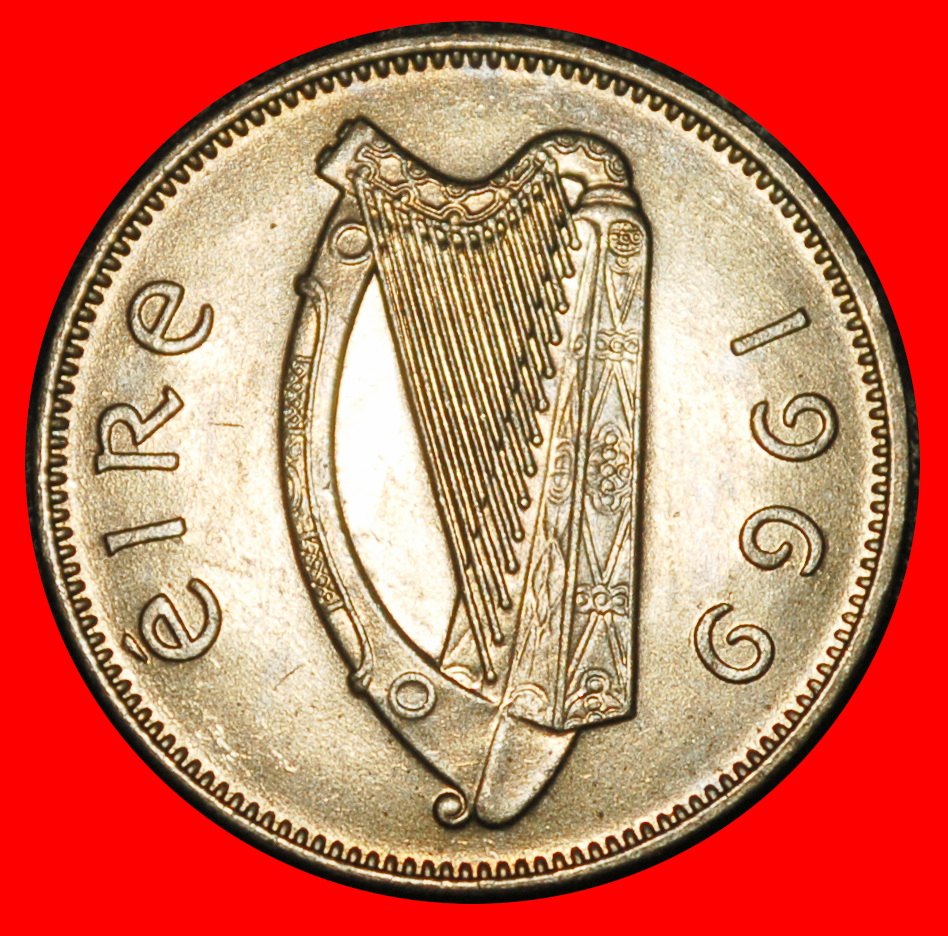  Ⰿ GREAT BRITAIN (1942-1969): IRELAND★ 6 PENCE 1969 IRISH WOLFHOUND RARE! UNC★LOW START ★ NO RESERVE!   
