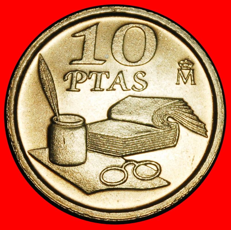  Ⰿ QUEVEDO 1580-1645: SPAIN★10 PESETAS 1995 UNCOMMON! JUAN CARLOS I 1975-2014★LOW START ★ NO RESERVE!   