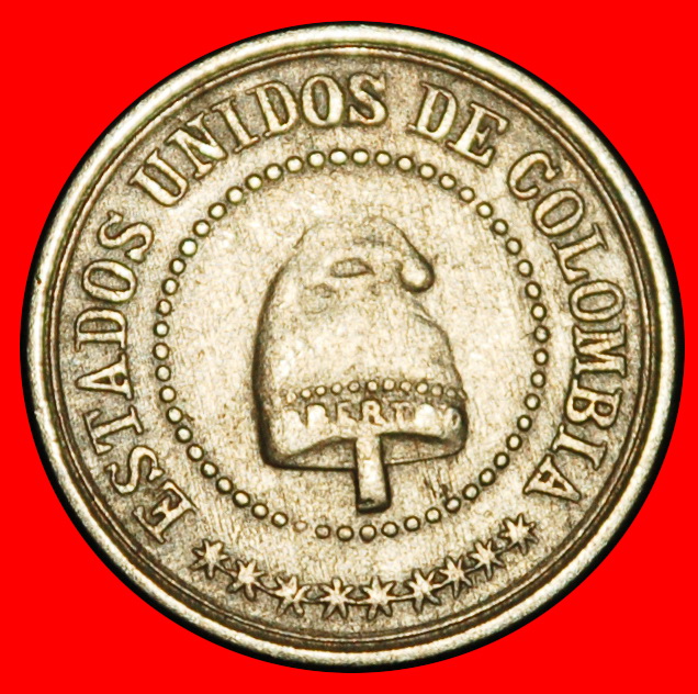  Ⰿ USA and GREAT BRITAIN: COLOMBIA ★ 2 1/2 CENTAVOS 1881 UNCOMMON!★LOW START ★ NO RESERVE!   