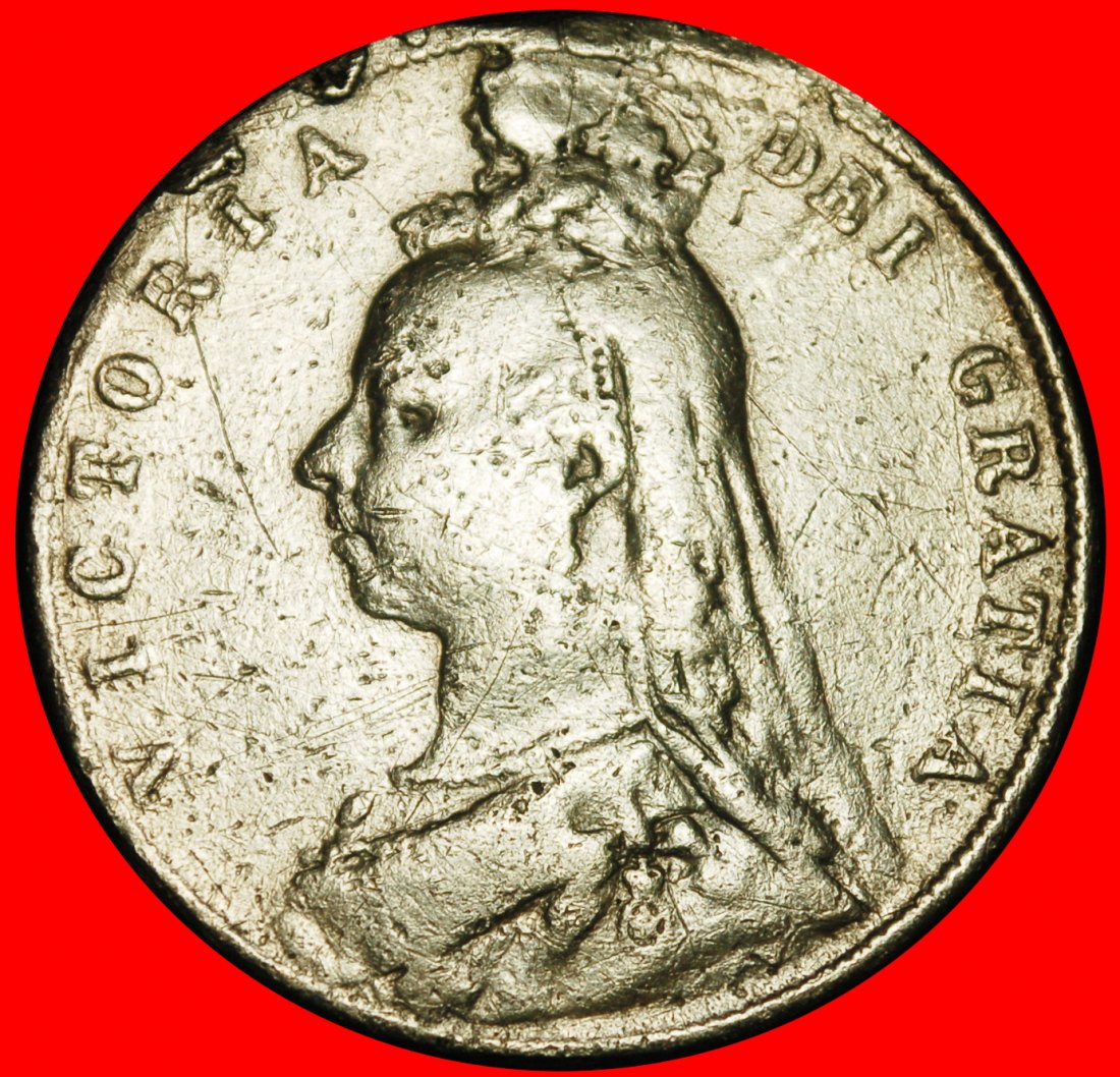 Ⰿ SILVER (1887-1892): GREAT BRITAIN★ 1/2 CROWN 1891 VICTORIA (1837-1901)! ★LOW START ★ NO RESERVE!