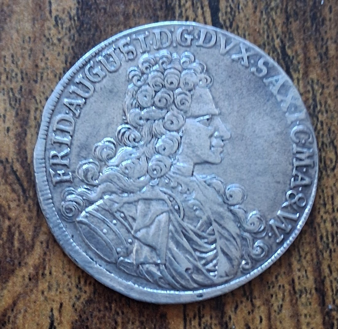 2/3 Taler 1696 August der Starke Sachsen,Original