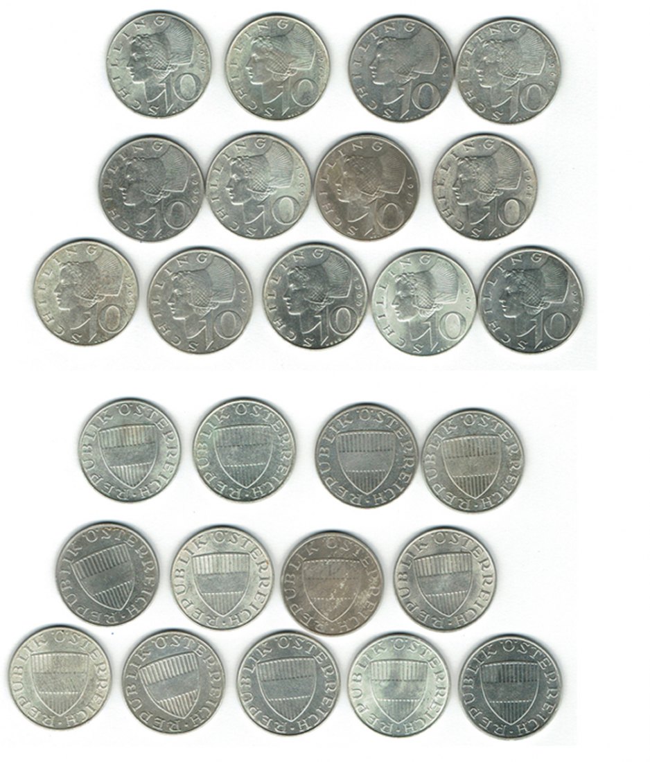  SZAIVERT ÖSTERREICH 2. REPUBLIK 10 SCHILLING AR   