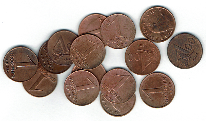  SZAIVERT ÖSTERREICH 1. REPUBLIK 1 GROSCHEN 100 KRONEN 2 GROSCHEN 200 KRONEN 1 SCHILLING ETC.   