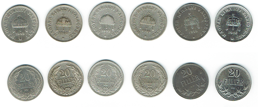  SZAIVERT KAISERREICH ÖSTERREICH UNGARN FRANZ JOSEPH 20 HELLER 20 FILLER   