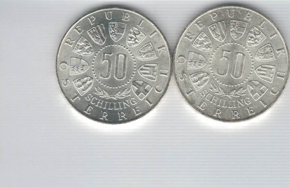  50 Schilling 1963 Tirol 600 Jahre bei Österreich 18g fein Ag Spittagold9800 (4584/2)   