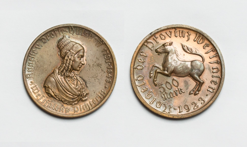  Provinz Westfalen Notgeld 500 Mark 1923 stgl. schöne Tönung   