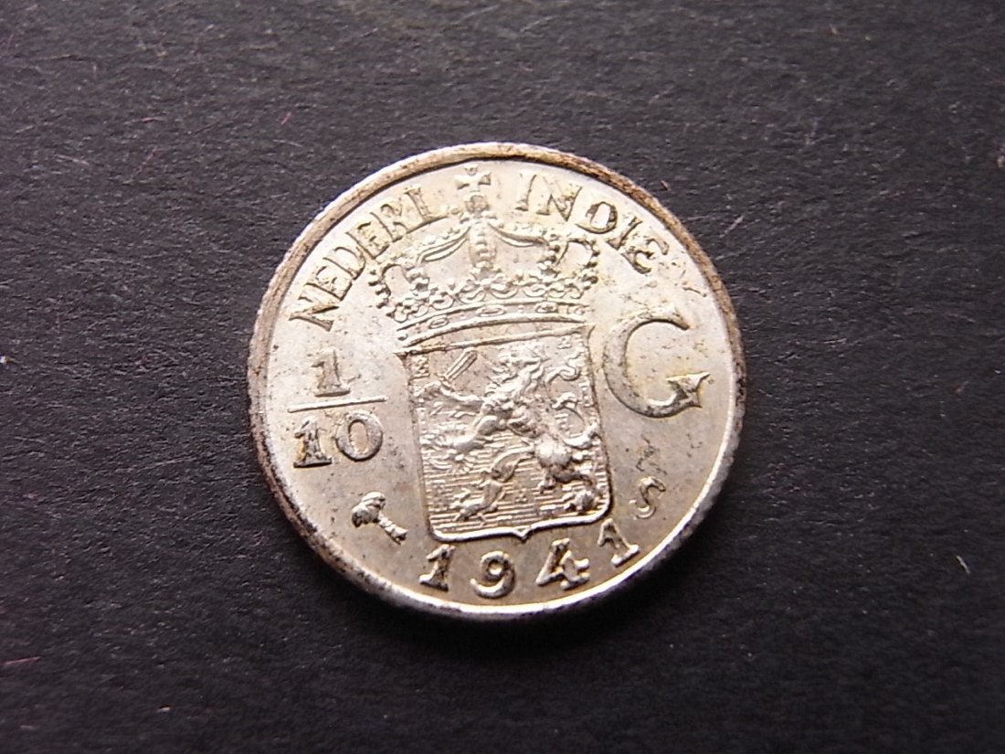  Niederland Ost Indien 1/10 Gulden 1941 vzgl   