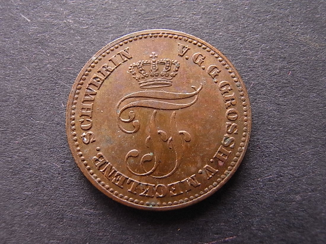  Mecklemburg Schwerin 2 Pfennige 1872 vzgl   