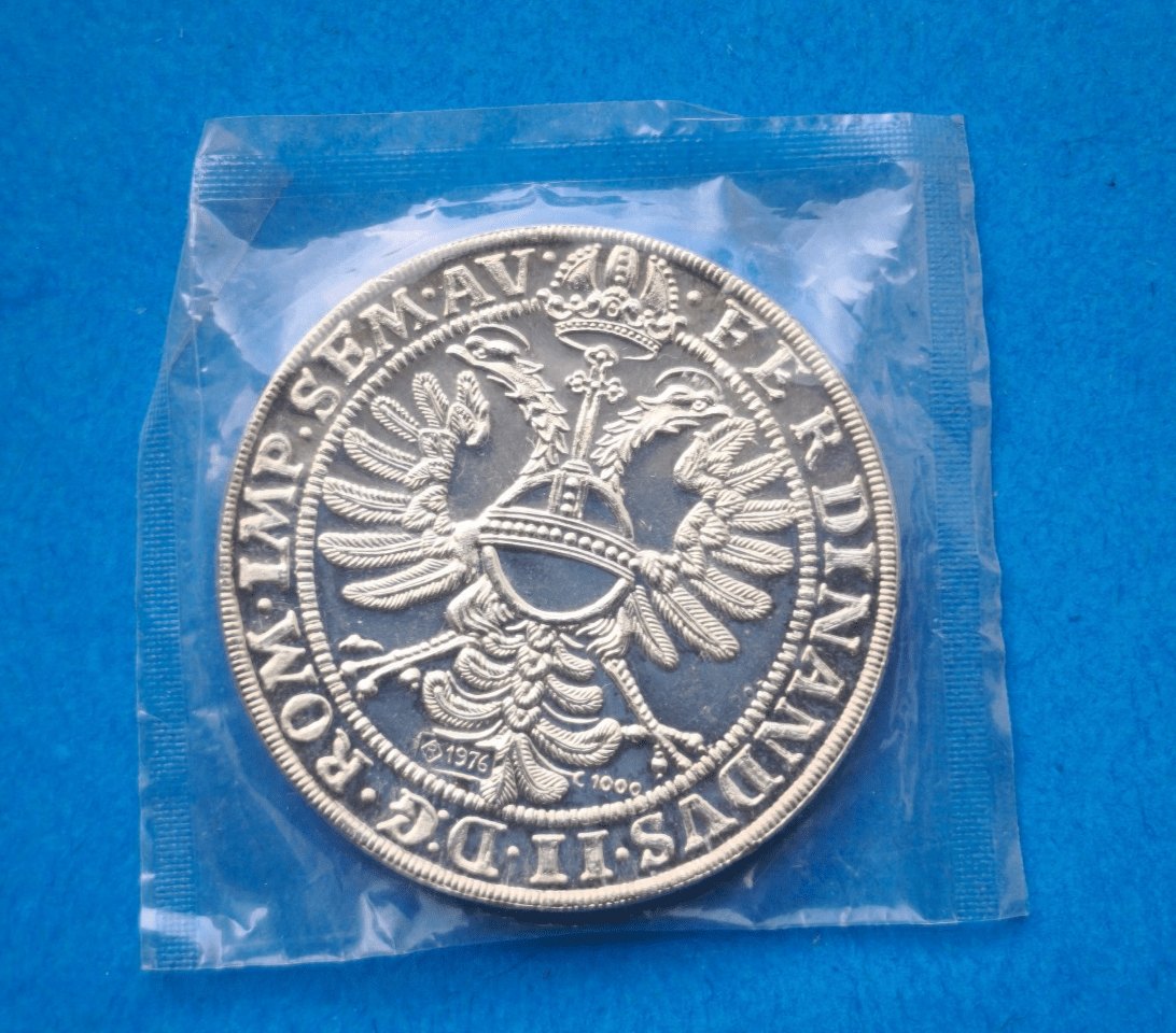  Einbeck Taler 1628 – NP / Medaille 1976 Feinsilber 34+ g   