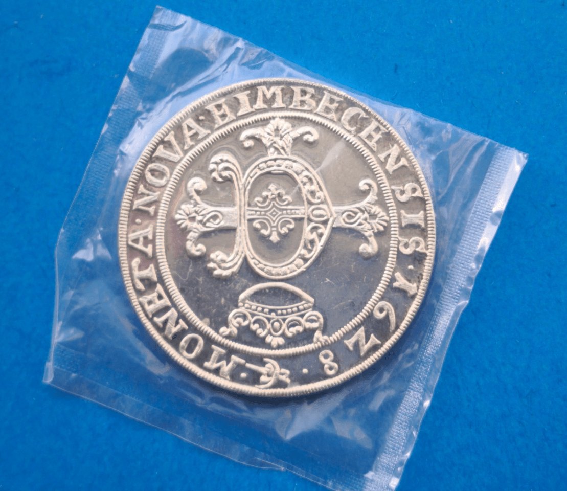  Einbeck Taler 1628 – NP / Medaille 1976 Feinsilber 34+ g   
