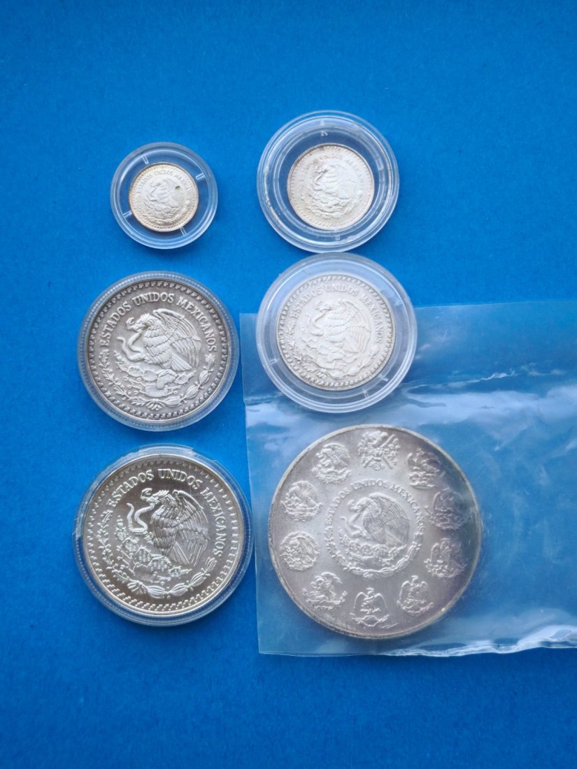  Mexiko Silber Libertad Münzsatz – Typen-Sammlung   