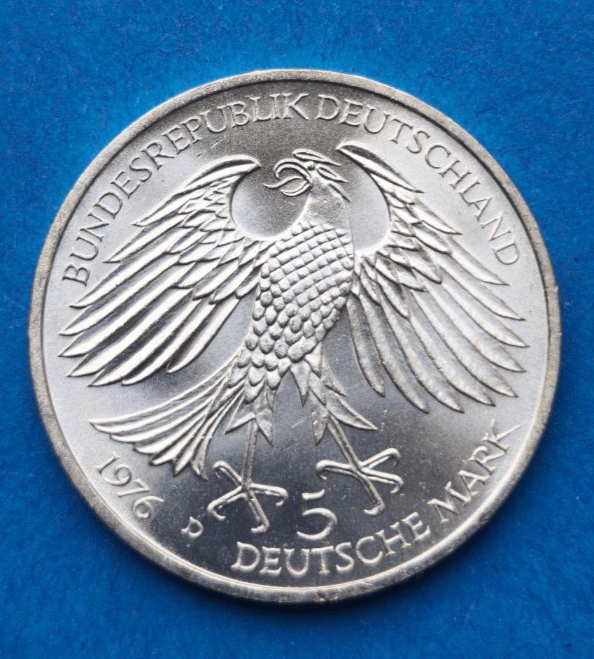  Deutschland 5 Mark 1976 - Silbermünze   
