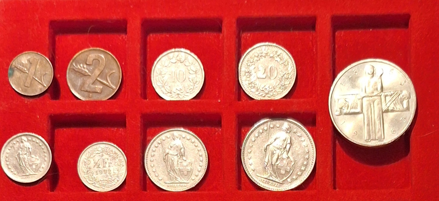  Schweiz CHF 9,33 Lot/5 Franken 1963 mit 15g 835er Silber (12,525g fein) E   