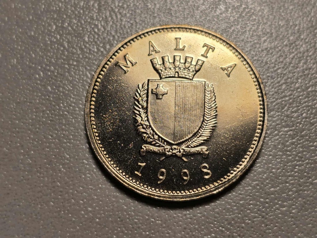 Malta 25 Cent 1998 STG   