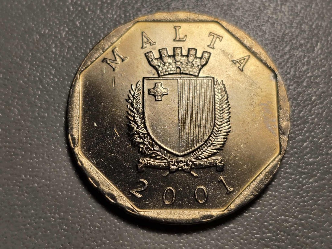  Malta 50 Cent 2001 STG   