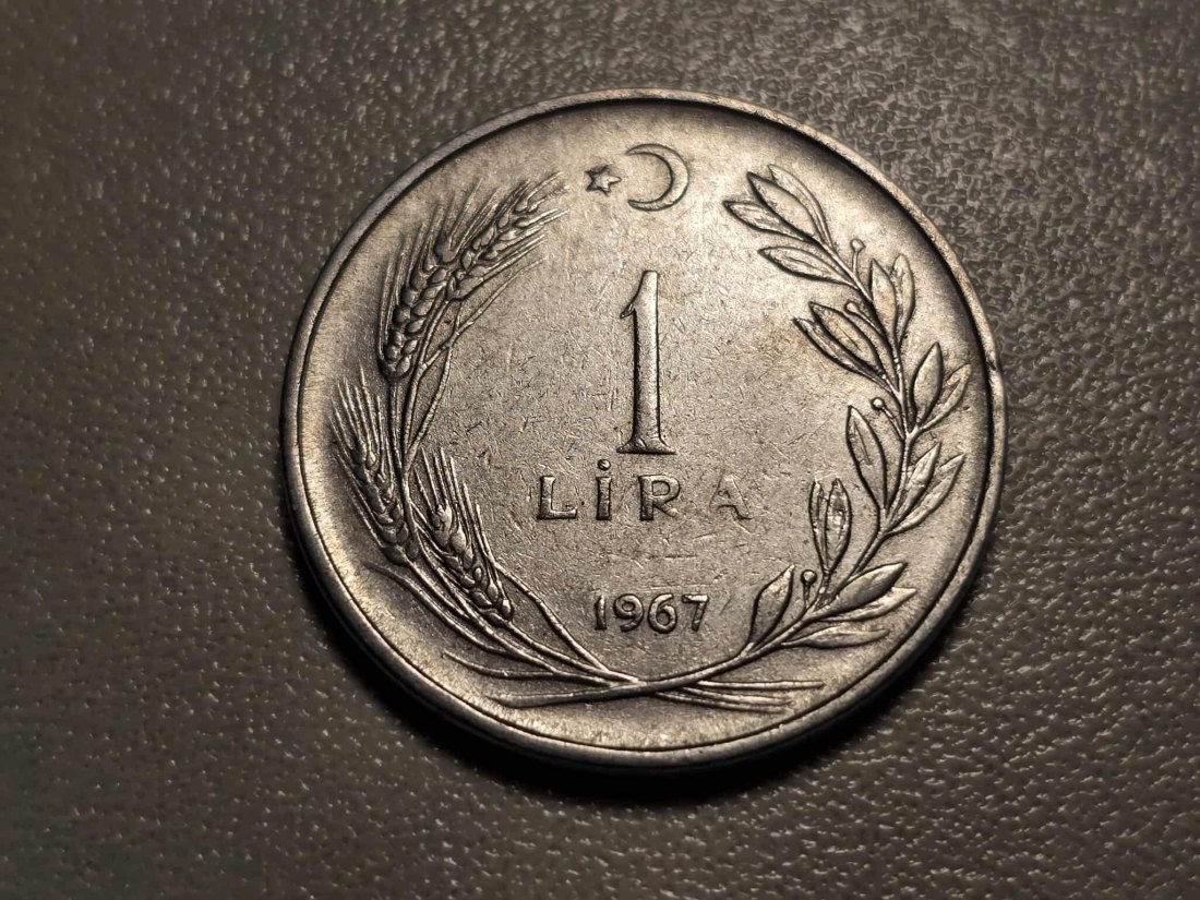  Türkei 1 Lire 1967 Umlauf   