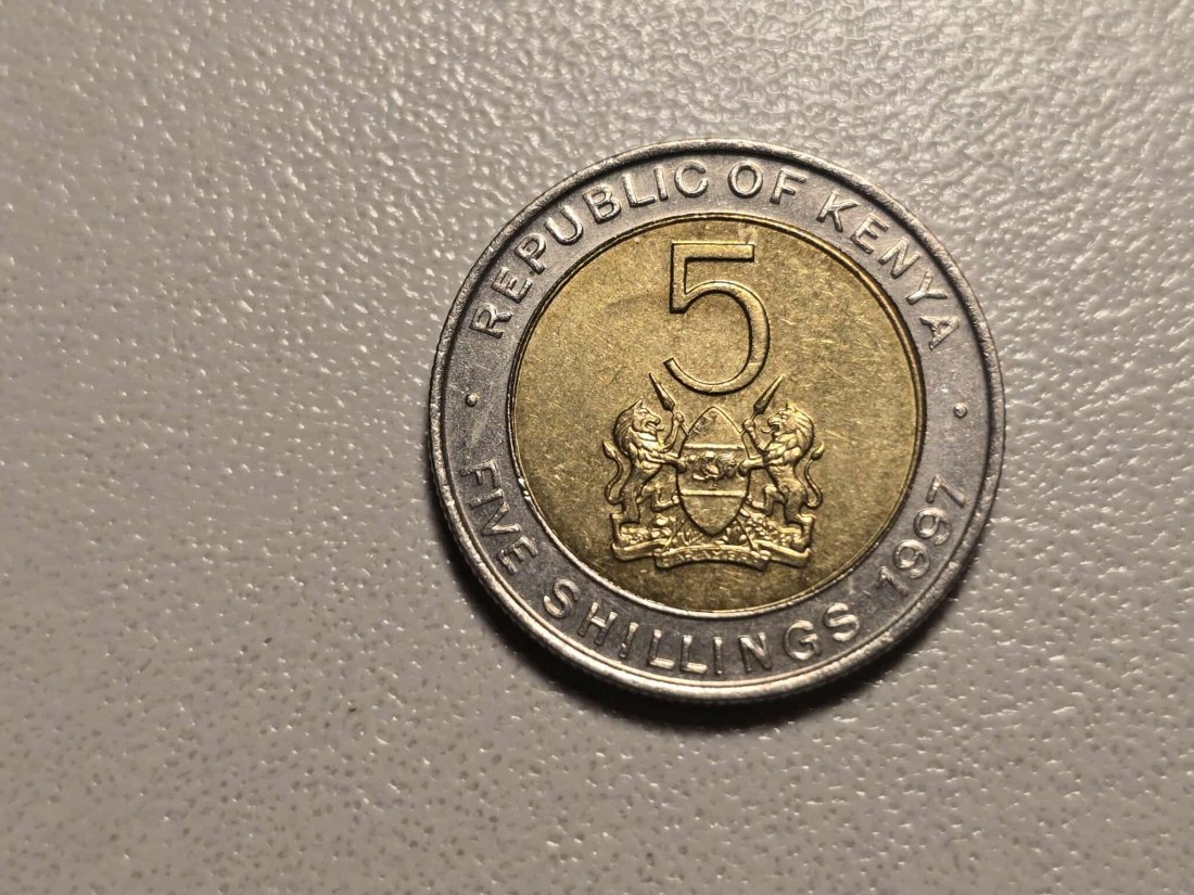  Kenia 5 Schilling 1997 VZ   