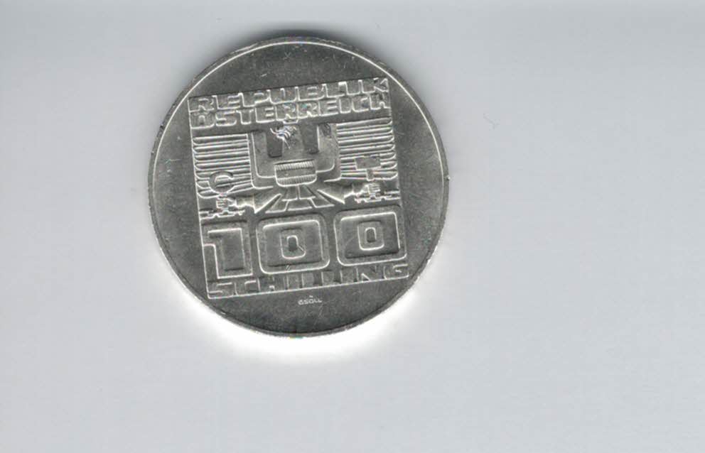  100 Schilling 1977 900 Jahre Festung Hohensalzburg silber/15,36g fein Österreich 2.Rep (01914/15)   