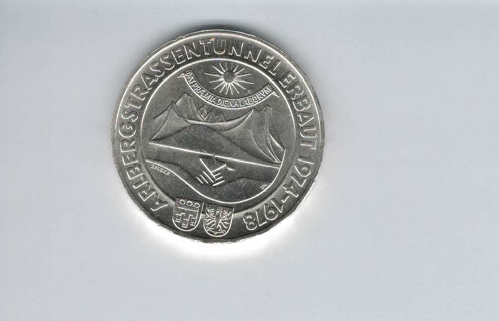  100 Schilling 1978 Arlberg Straßentunnel silber/15,36g fein Österreich Spittalgold9800(01914/20)   
