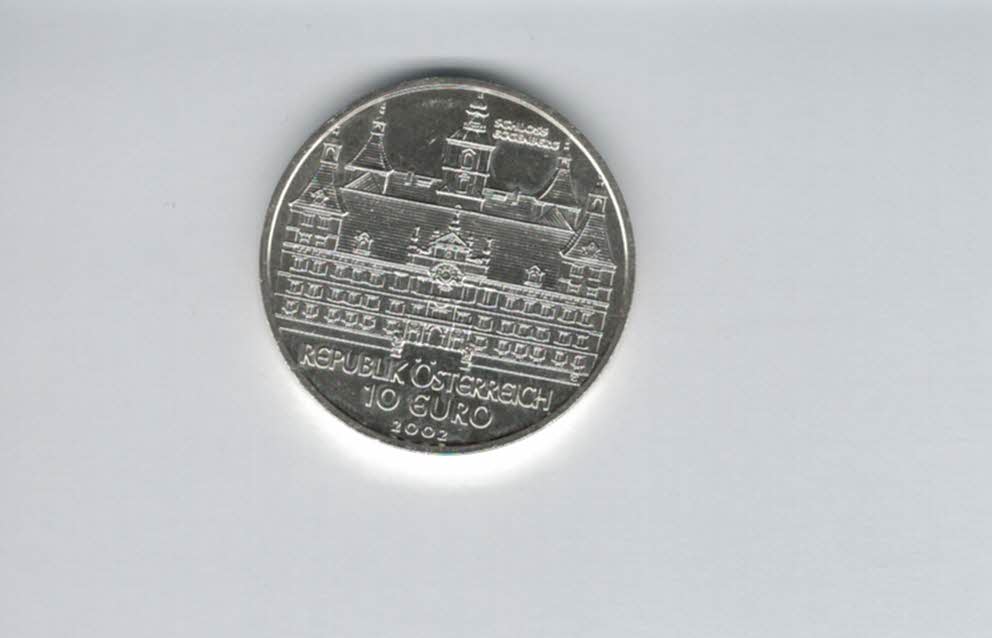  10 Euro 2002 Schloß Eggenberg silber 925/16g fein Österreich Spittalgold9800 (4971/2   