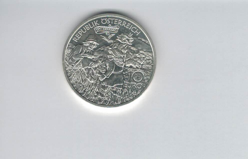  10 Euro 2010 Untersberg Karl der Große silber 925/16g fein Österreich Spittalgold9800 (4971/18   