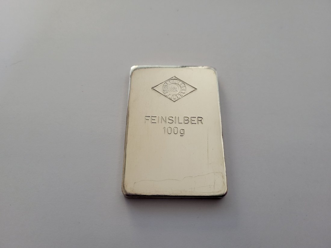  Silberbarren 100g Ag 999 silber Ögussa Österreich Spittalgold9800 (4997)   