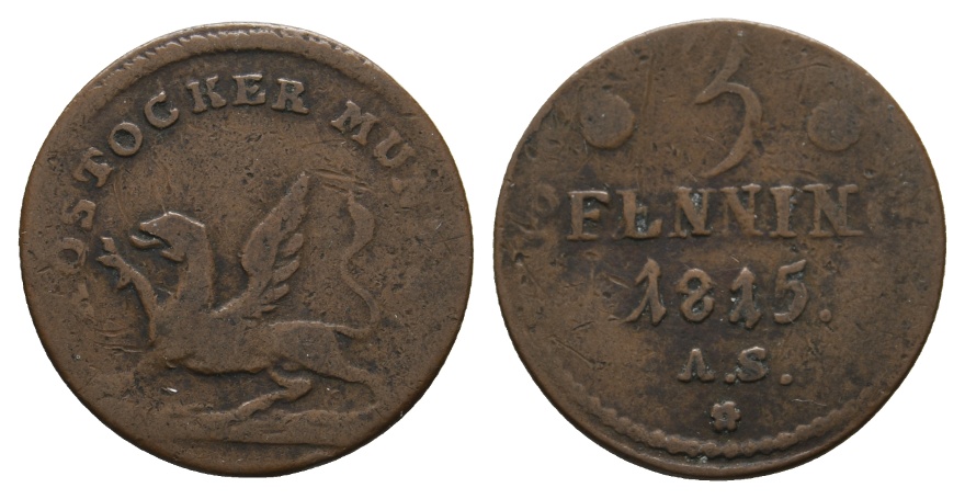  Altdeutschland; Kleinmünze 1815   