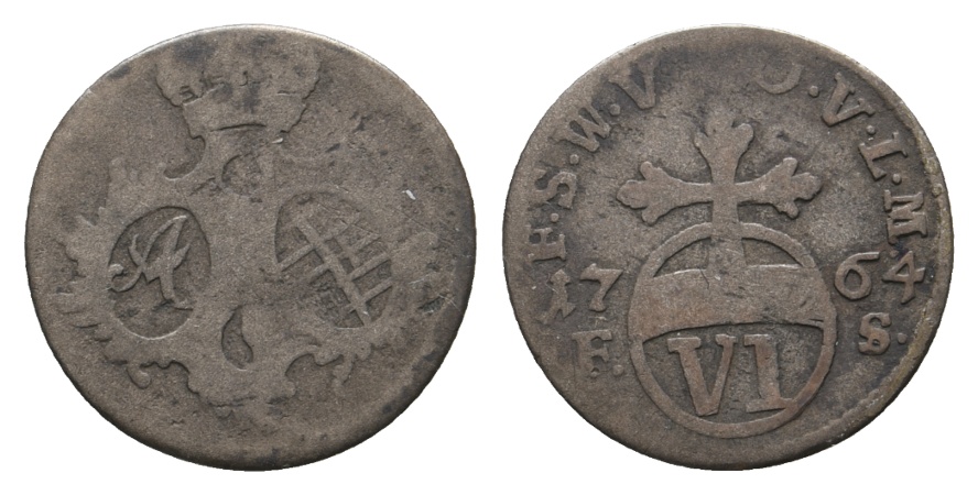  Altdeutschland; Kleinmünze 1764   