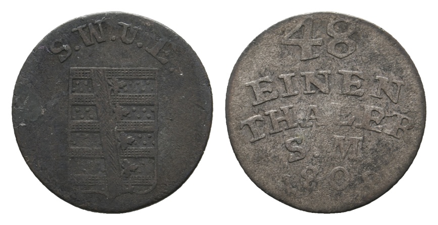  Altdeutschland; Kleinmünze 1808   