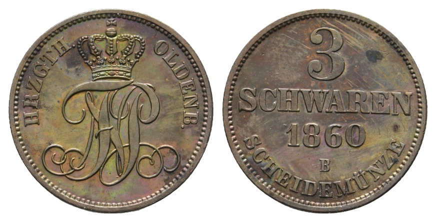  Altdeutschland; Kleinmünze 1860   