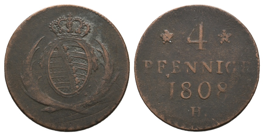  Altdeutschland; Kleinmünze 1808   