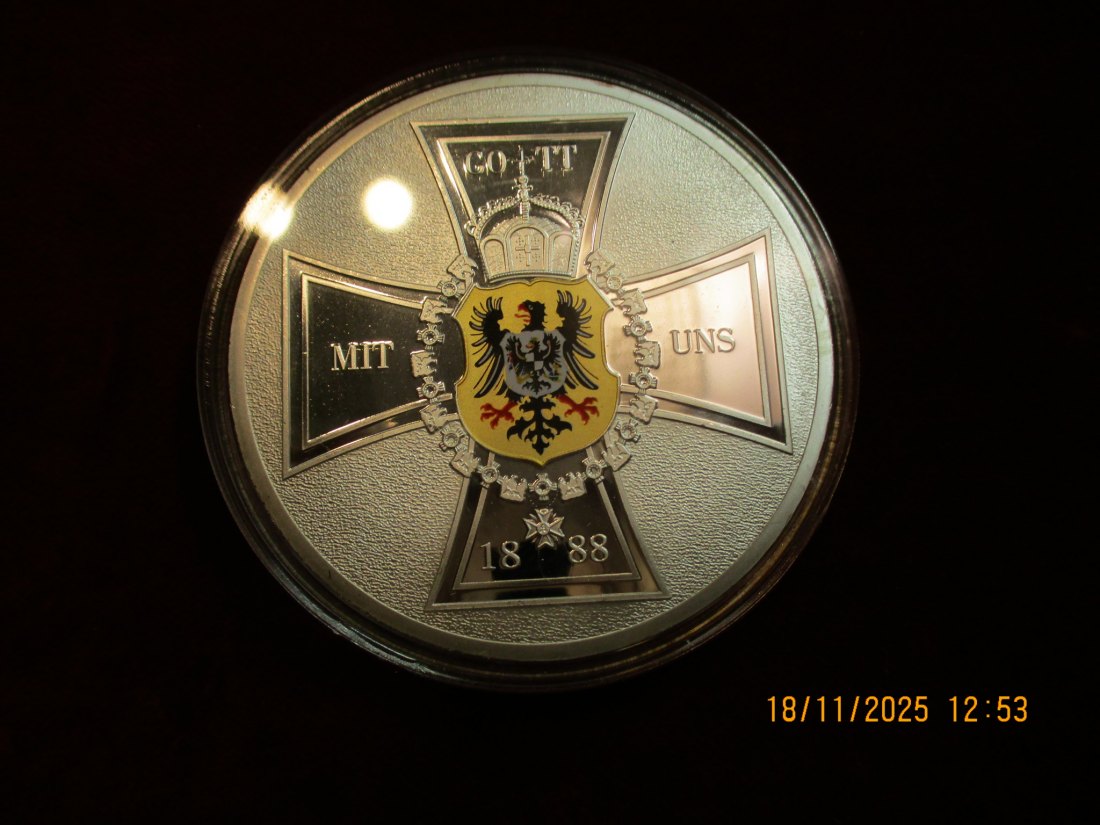  Medaille 110 Gramm Metall: Cu vergoldet / L1   