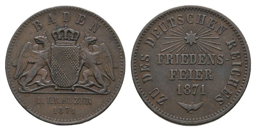  Altdeutschland; Kleinmünze 1871   