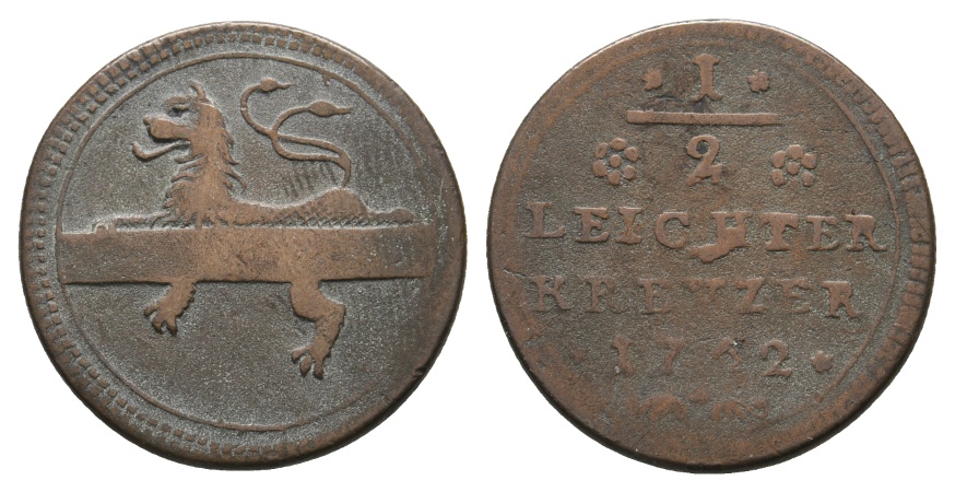  Altdeutschland; Kleinmünze 1762   
