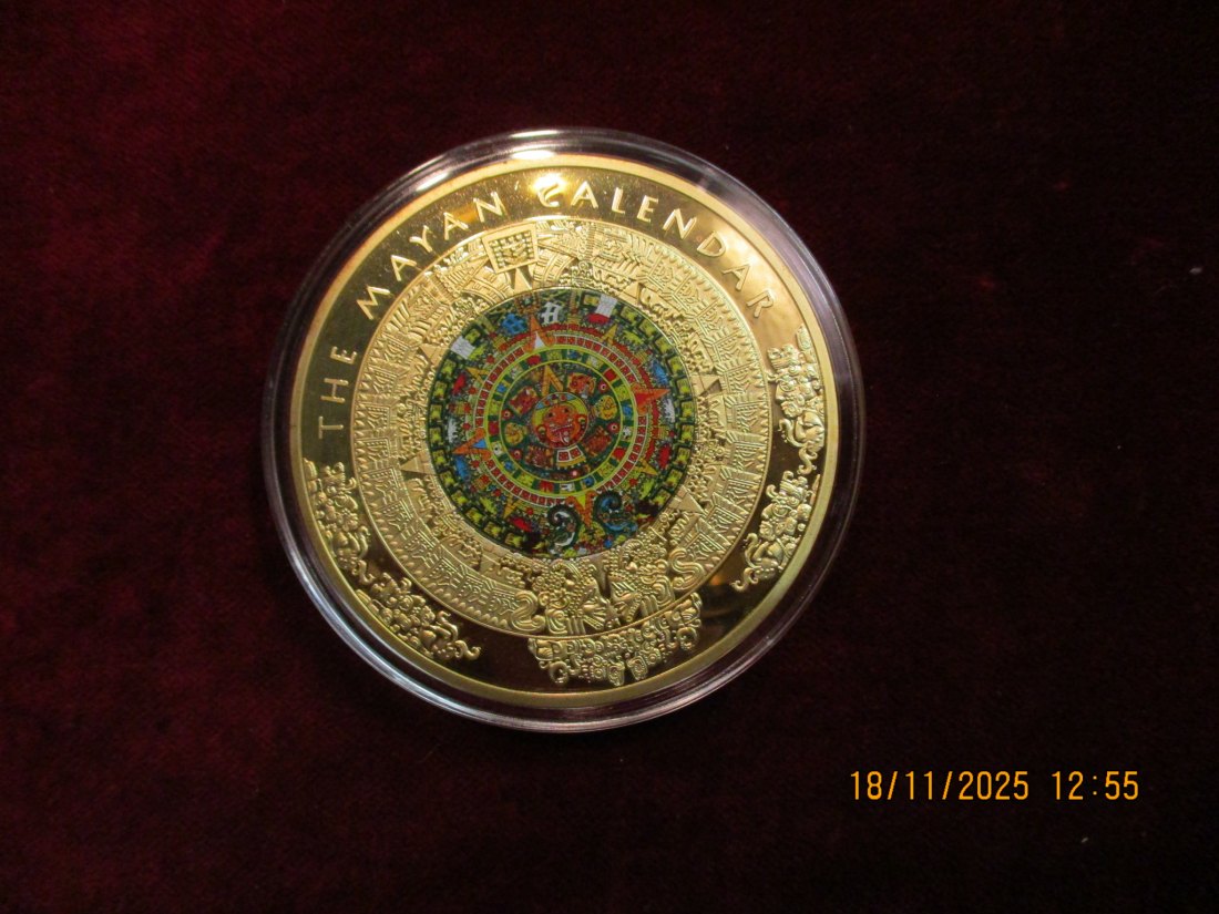  Medaille 110 Gramm Metall: Cu vergoldet / L7   