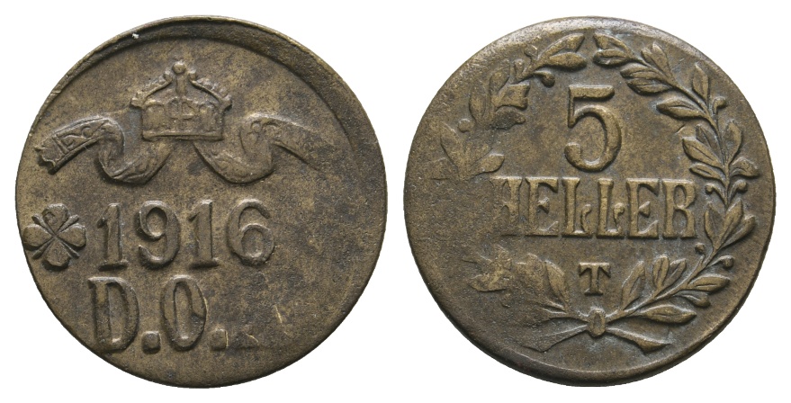  Deutsch Ostafrika; Kleinmünze 1916   