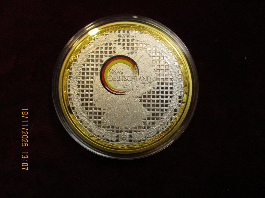  Medaille 110 Gramm Metall: Cu vergoldet / L9   