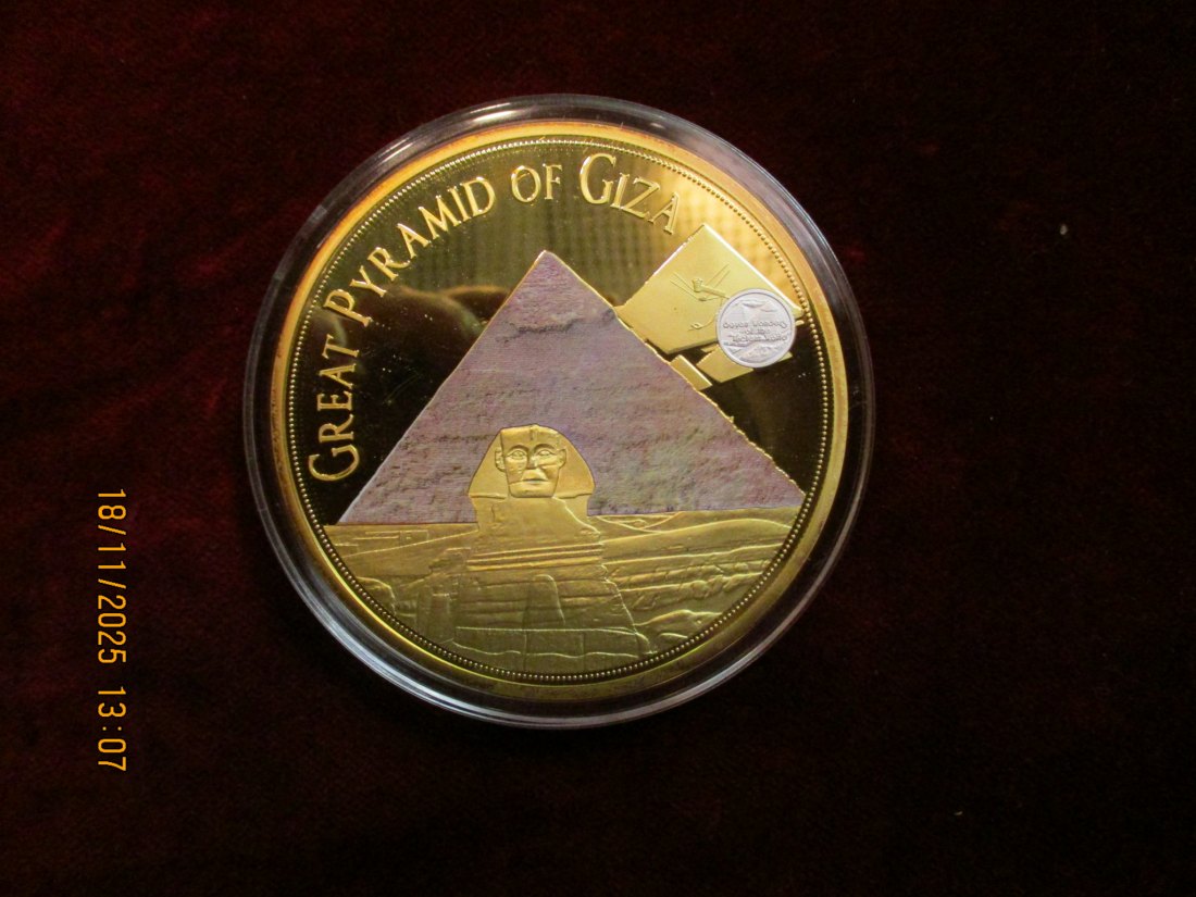  Medaille 110 Gramm Metall: Cu vergoldet / L10   