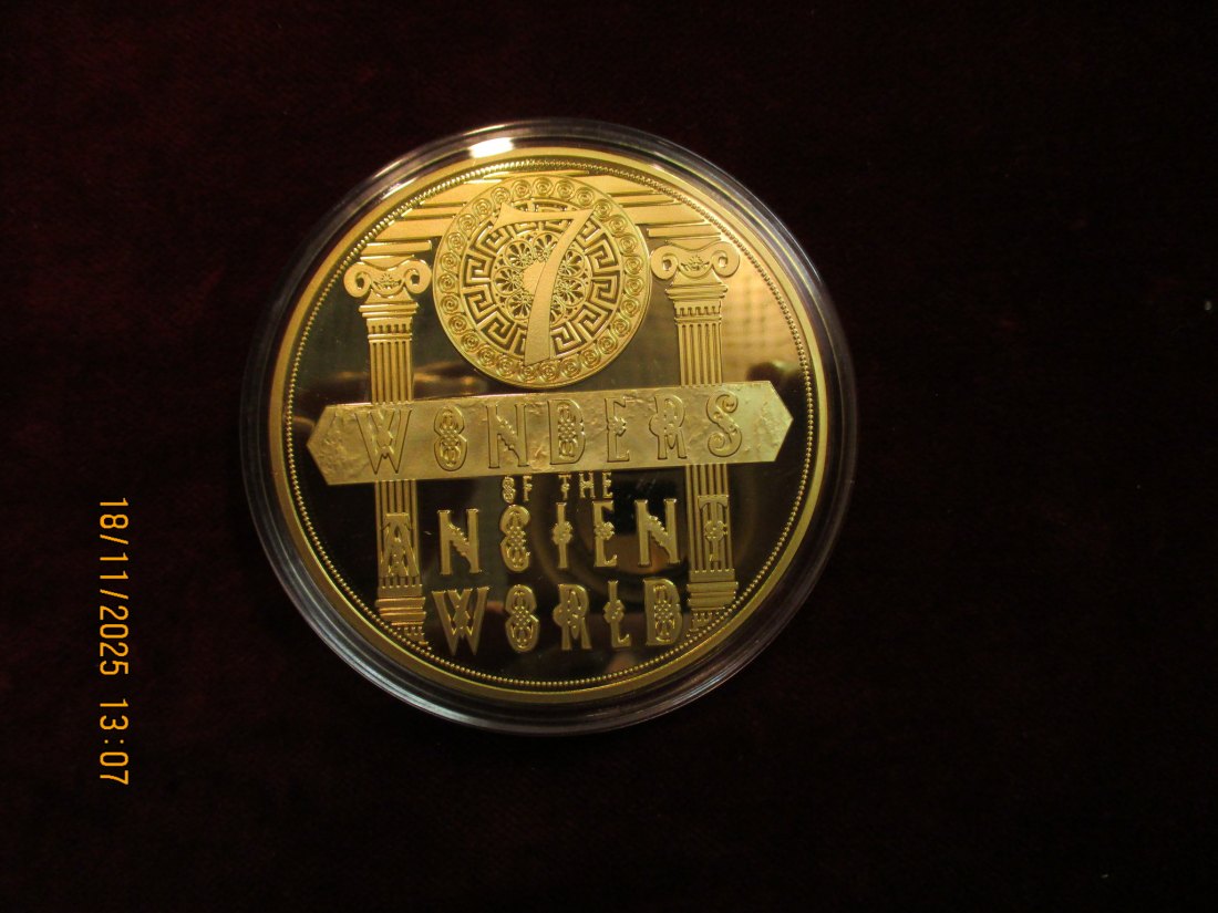  Medaille 110 Gramm Metall: Cu vergoldet / L10   