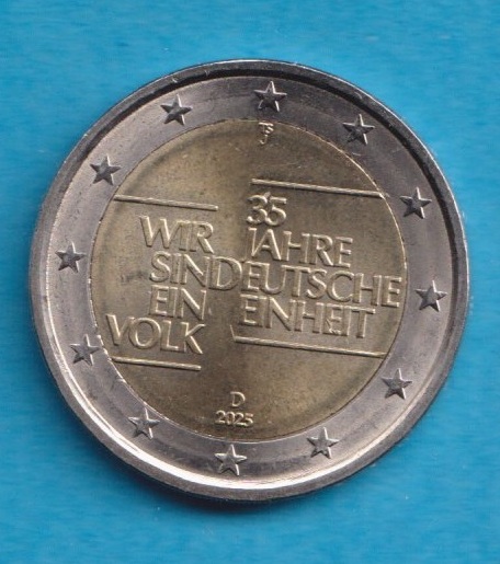  Deutschland 2 Euro 2025 Wir sind ein Volk J   