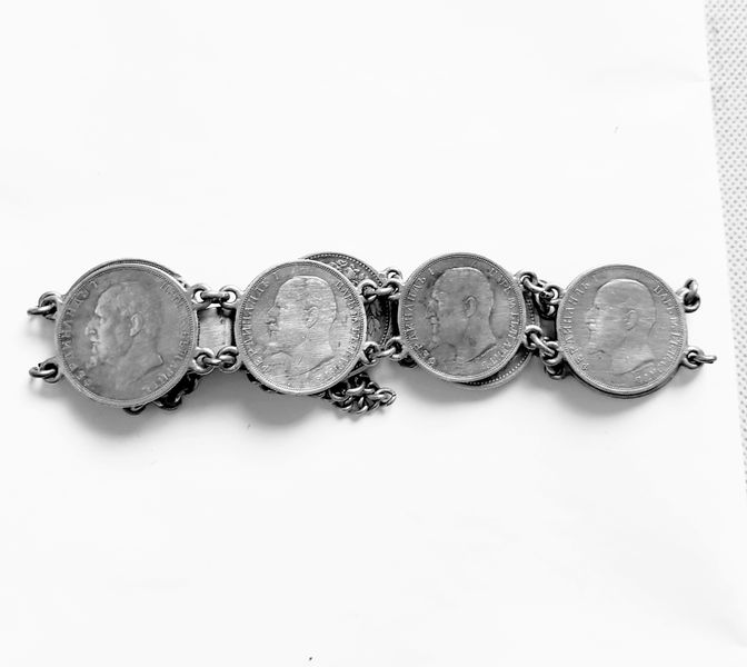  Alt-Bulgarien.: Toller Münzschmuck.! Zar Ferdinand   