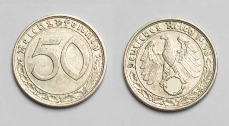  Drittes Reich 50 Reichspfennig 1938 A vz+   