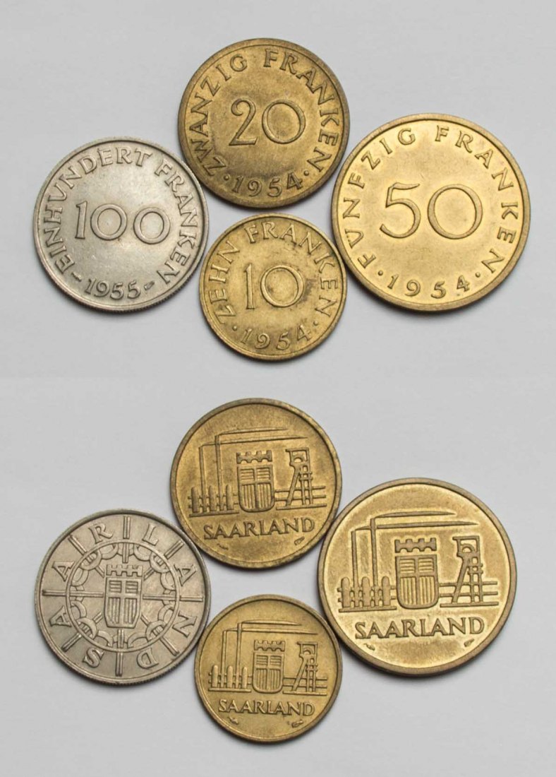  Saarland Franken 1954 -1955 gutes ss.   
