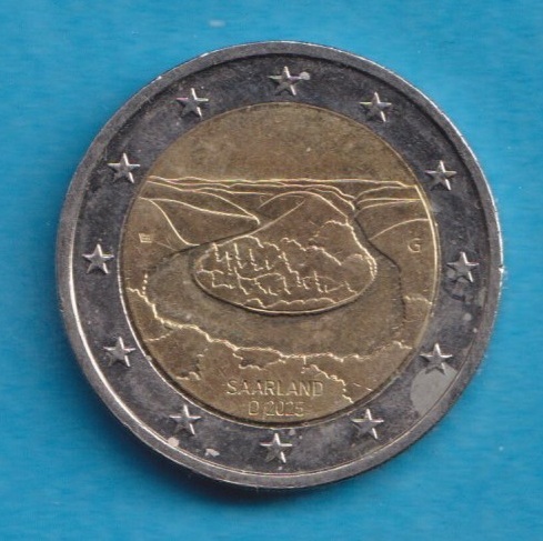  Deutschland 2 Euro 2025 Saarland G   