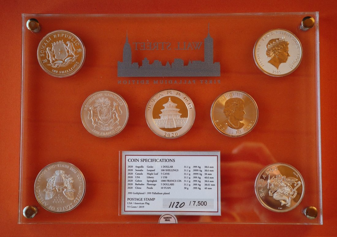  Wall Street Collection 7x 1oz - 'First Palladium Edition'   